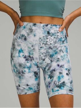 Lululemon Align Short 8" Kaleidofloral Multi Size 14 biker